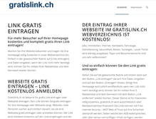 Tablet Screenshot of gratislink.ch